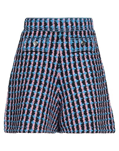 SANDRO Shorts & Bermuda Blue 36% Acrylic, 25% Cotton, 20% Wool, 18% Polyamide, 1% Elastane