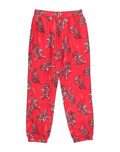 KENZO KIDS Casual trouser Red 100% Polyester, Cotton