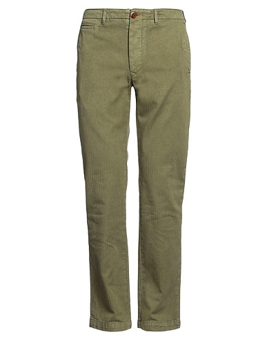 TELA GENOVA Chinos Verde militare 100% Cotone