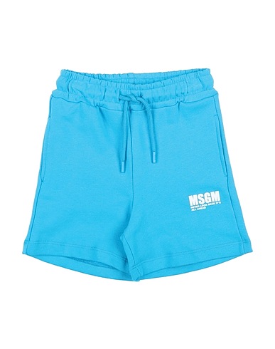 MSGM Shorts & Bermuda Azure 100% Cotton