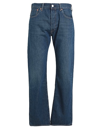 LEVI'S Denim trousers 501® LEVIS®ORIGINAL FIT DARK INDIGO - WORN IN
 Blue 100% Cotton