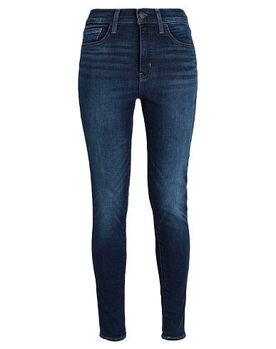 LEVI'S Pantalon en jean 720 HIRISE SUPER SKINNY DARK INDIGO - WORN IN
 Bleu 85% Coton, 13% Polyester, 2% Élasthanne