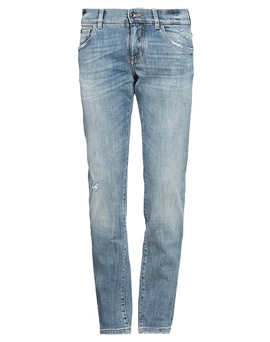DOLCE&GABBANA Denim trousers Blue 98% Cotton, 2% Elastane