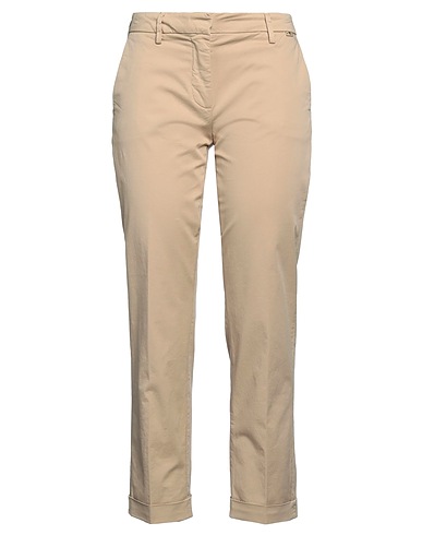 TELERIA ZED Casual trouser Beige 98% Cotton, 2% Elastane