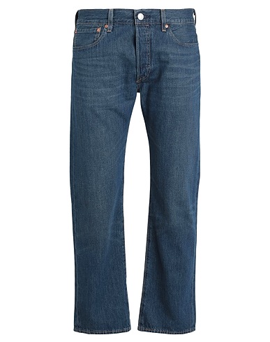LEVI'S Denim trousers 501® LEVIS®ORIGINAL FIT DARK INDIGO - WORN IN
 Blue 100% Cotton