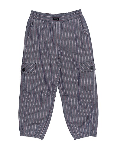 MONNALISA Casual trouser Midnight blue 70% Cotton, 29% Linen, 1% Elastane