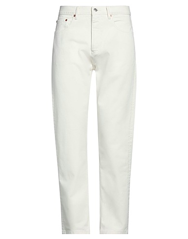 THE KOOPLES Denim trousers Ivory 100% Cotton