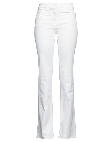 MOSCHINO Denim pants White 99% Cotton, 1% Elastane