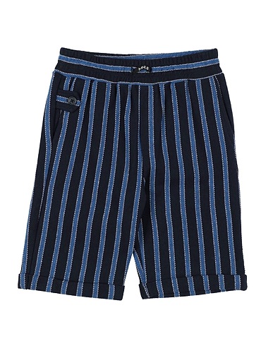 MONNALISA Shorts & Bermuda Midnight blue 89% Cotton, 8% Polyester, 2% Viscose, 1% Polyamide