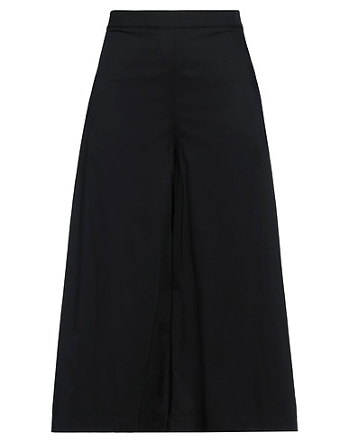 VICTORIA C. Casual pants Black 70% Cotton, 25% Polyamide, 5% Elastane