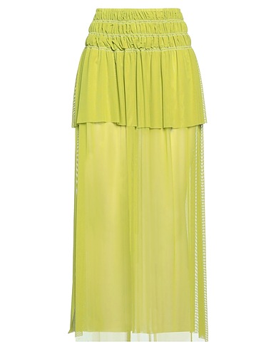 FISICO Midi skirt Lime green 92% Polyacrylic, 8% Elastane