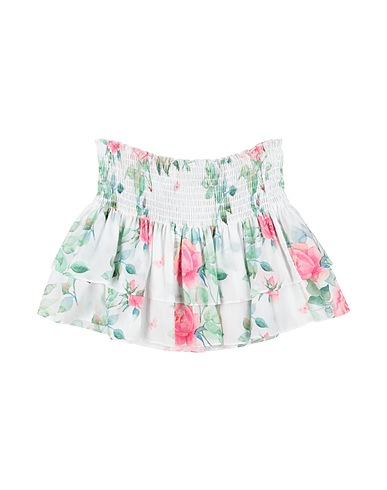 MONNALISA Skirt White 100% Cotton