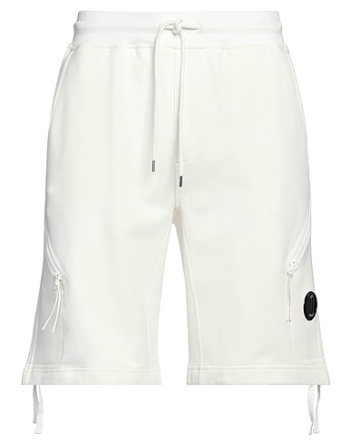 C.P. COMPANY Shorts & Bermuda Ivory 100% Cotton