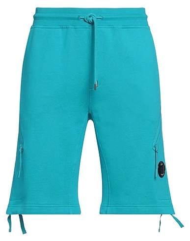 C.P. COMPANY Shorts & Bermuda Turquoise 100% Cotton