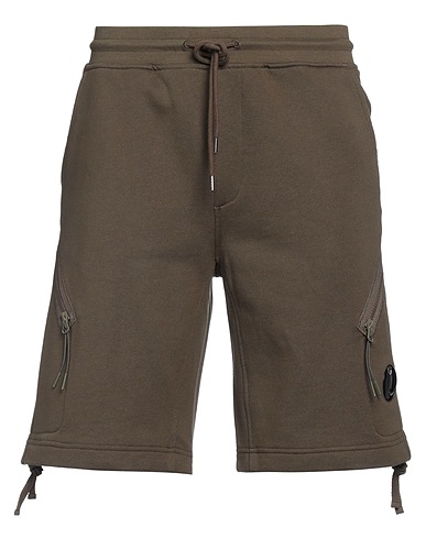 C.P. COMPANY Shorts & Bermuda Dark green 100% Cotton