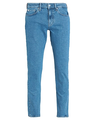 CALVIN KLEIN JEANS Denim trousers Blue 99% Cotton, 1% Elastane
