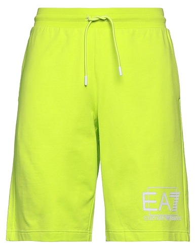 EA7 Shorts & Bermuda Lime green 100% Cotton