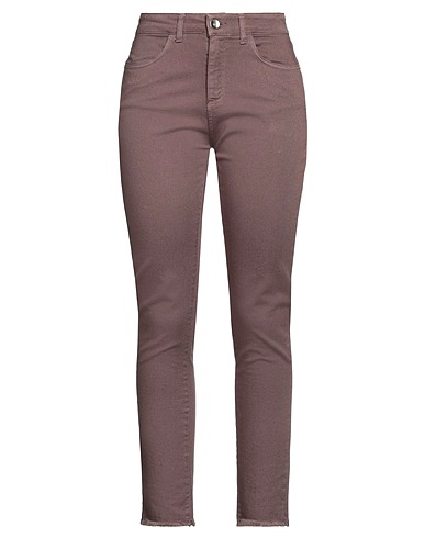 BRAND UNIQUE Casual pants Chocolate brown 97% Cotton, 3% Elastane