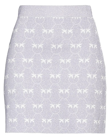 PINKO Mini skirt Lilac 68% Viscose, 17% Polyamide, 15% Metallic fiber