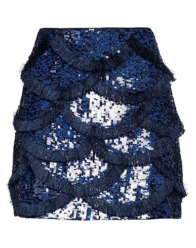 PINKO Mini skirt Midnight blue 100% Polyester