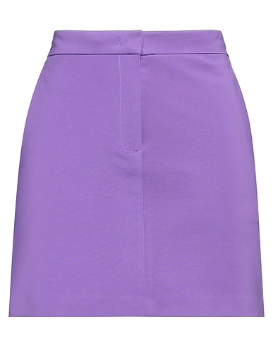 PINKO Mini skirt Purple 65% Viscose, 30% Polyamide, 5% Elastane