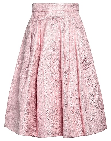 PINKO Midi skirt Pink 51% Polyester, 22% Metallic fiber, 14% Viscose, 13% Polyamide