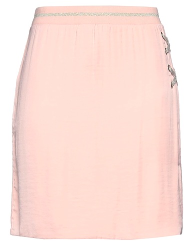 LIU •JO Mini skirt Light pink 47% Cotton, 47% Modal, 6% Elastane