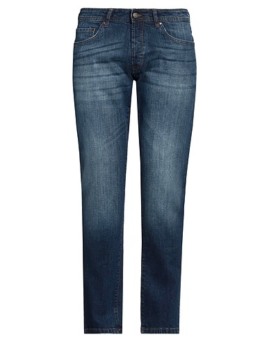 LIU •JO MAN Denim pants Blue 99% Cotton, 1% Elastane