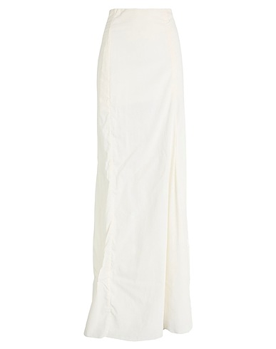 ANN DEMEULEMEESTER Maxi Skirts Ivory 100% Cotton