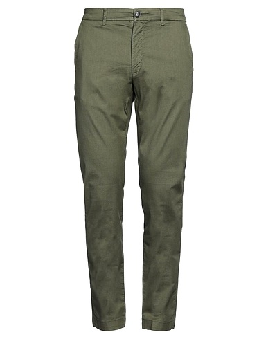 LIU •JO MAN Casual trouser Military green 78% Cotton, 20% Polyester, 2% Elastane