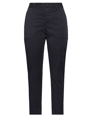 ZADIG&VOLTAIRE Casual trouser Black 97% Cotton, 3% Elastane, Cow leather