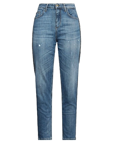 LIU •JO Denim trousers Blue 98% Cotton, 2% Elastane