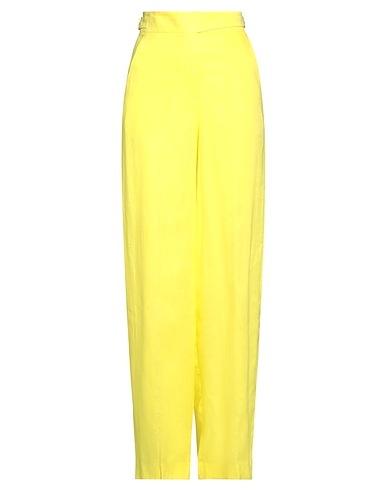 BCBGMAXAZRIA Casual trouser Yellow 100% Linen