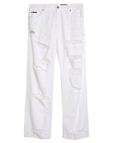 DOLCE&GABBANA Denim pants White 100% Cotton