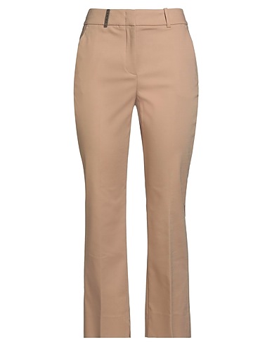 PESERICO Casual trouser Sand 60% Cotton, 36% Viscose, 4% Elastane