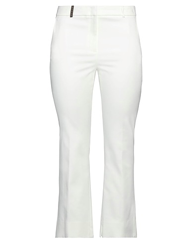 PESERICO Casual pants White 60% Cotton, 36% Viscose, 4% Elastane