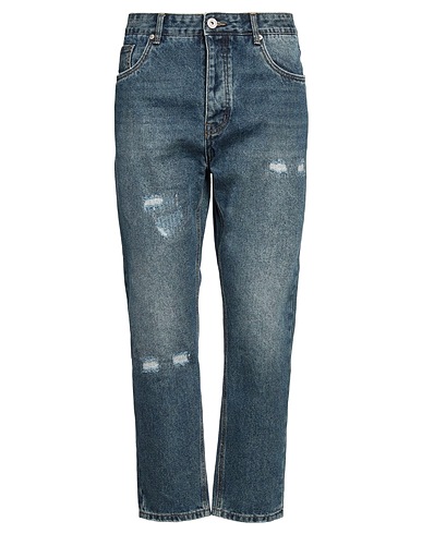 BERNA Denim trousers Blue 90% Cotton, 10% Polyester