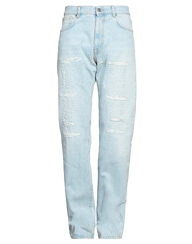 424 FOURTWOFOUR Denim pants Blue 100% Cotton