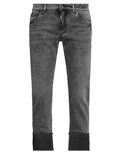DOLCE&GABBANA Denim trousers Charcoal 98% Cotton, 2% Elastane