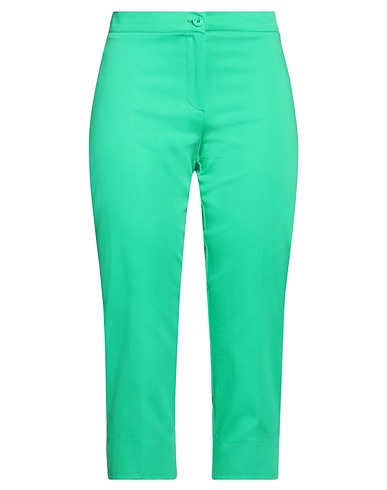 DIANA GALLESI Casual pants Green 72% Cotton, 25% Polyester, 3% Elastane