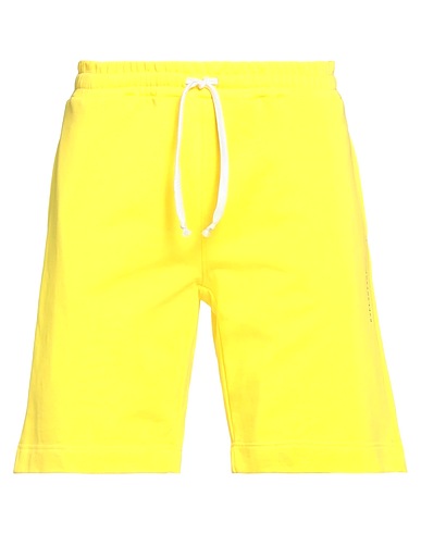 BALLANTYNE Shorts & Bermuda Yellow 100% Cotton