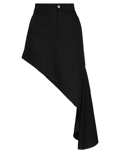 VICOLO Mini skirt Black 97% Cotton, 3% Elastane