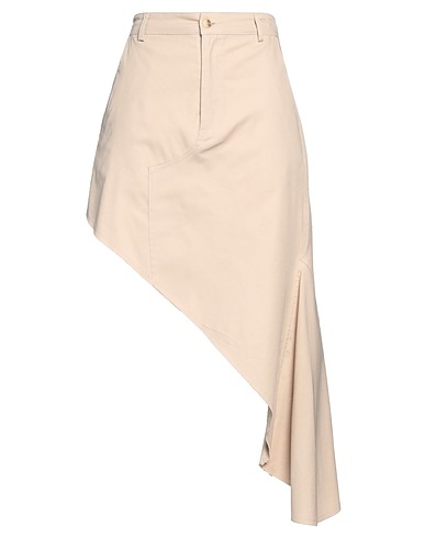 VICOLO Mini skirt Beige 97% Cotton, 3% Elastane