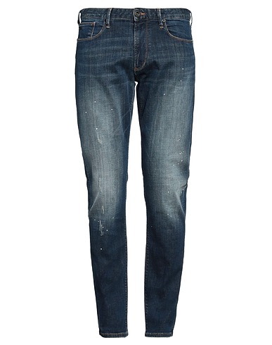 EMPORIO ARMANI Denim trousers Blue 98% Cotton, 2% Elastane