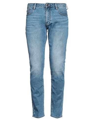 EMPORIO ARMANI Denim trousers Blue 99% Cotton, 1% Elastane