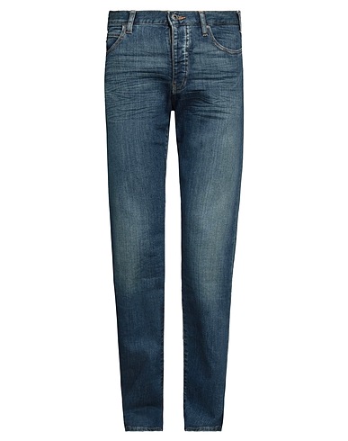 EMPORIO ARMANI Denim trousers Blue 98% Cotton, 2% Elastane