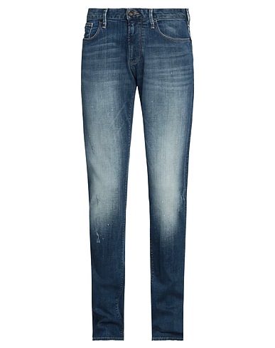 EMPORIO ARMANI Denim pants Blue 98% Cotton, 2% Elastane