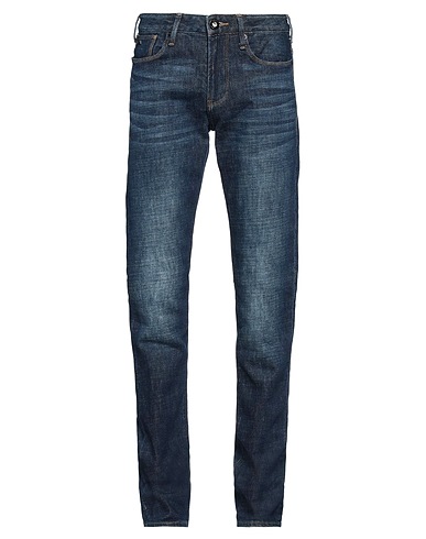 EMPORIO ARMANI Denim trousers Blue 99% Cotton, 1% Elastane