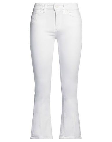 VICOLO Denim pants White 92% Cotton, 6% Elastomultiester, 2% Elastane