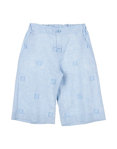FENDI Shorts & Bermuda Sky blue 100% Linen